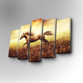 Wallity Cuadro Decorativo en Lienzo 5 Piezas 5PUC-013